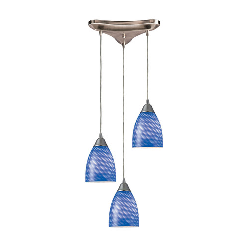 Arco Baleno Three Light Pendant in Satin Nickel (45|416-3S)