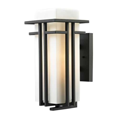 Croftwell One Light Outdoor Wall Sconce in Textured Matte Black (45|45086/1)