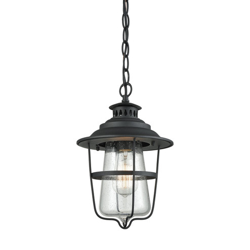 San Mateo One Light Outdoor Pendant in Textured Matte Black (45|45121/1)