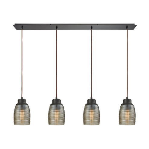 Muncie Four Light Pendant in Oil Rubbed Bronze (45|46216/4LP) Muncie Four Light Pendant in Oil Rubbed Bronze (45|46216/4LP)