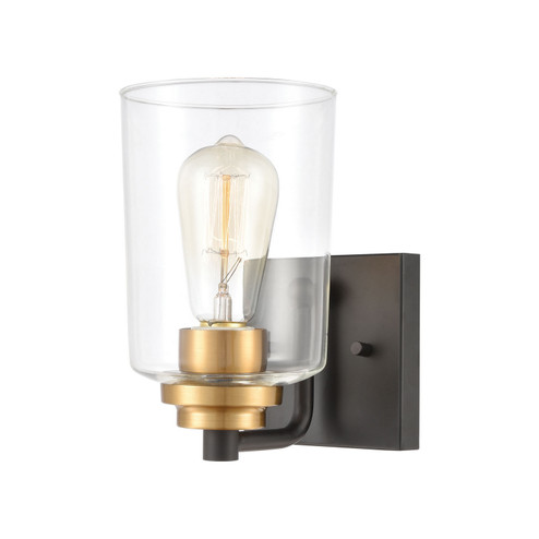 Robins One Light Wall Sconce in Matte Black (45|46610/1)