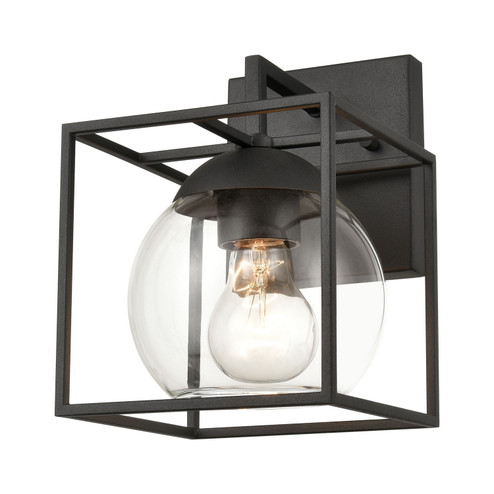 Cubed One Light Outdoor Wall Sconce in Charcoal (45|47320/1)