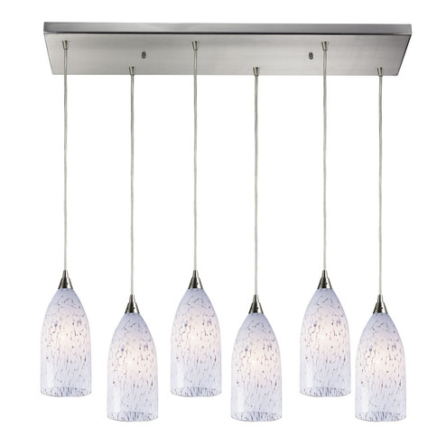 Verona Six Light Pendant in Satin Nickel (45|502-6RC-SW)