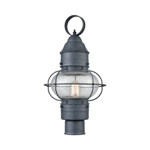 Onion One Light Outdoor Post Mount in Aged Zinc (45|57172/1)