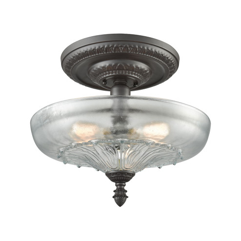 Restoration Three Light Semi Flush Mount in Oil Rubbed Bronze (45|66395-3)