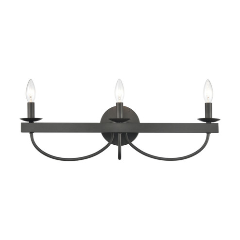 Williamson Three Light Vanity in Black (45|75075/3)