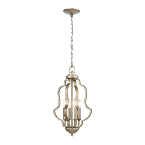 Lanesboro Four Light Pendant in Dusted Silver (45|75104/4)