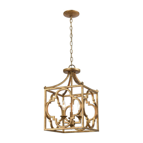 Wembley Three Light Chandelier in Antique Gold (45|75125/3)