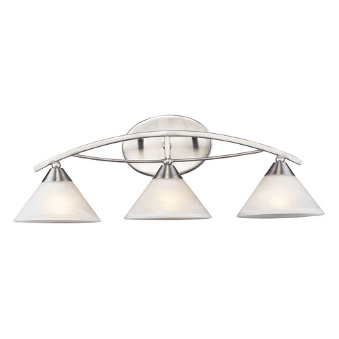 Elysburg Three Light Vanity in Satin Nickel (45|7632/3)