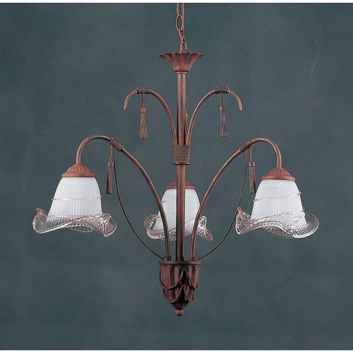 Three Light Chandelier in Brown (45|87200)