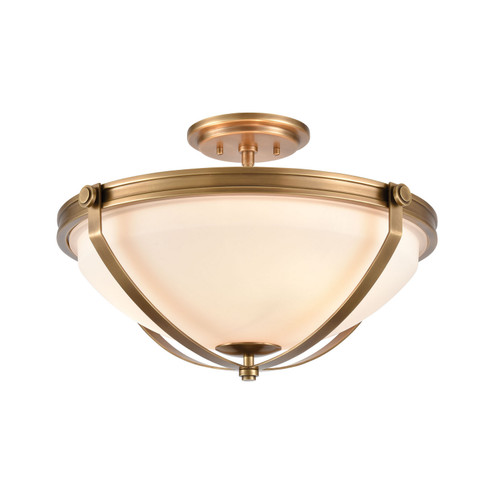 Connelly Three Light Semi Flush Mount in Brass (45|89115/3)