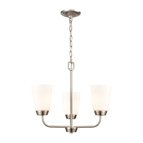 Winslow Three Light Chandelier in Brushed Nickel (45|CN310322)