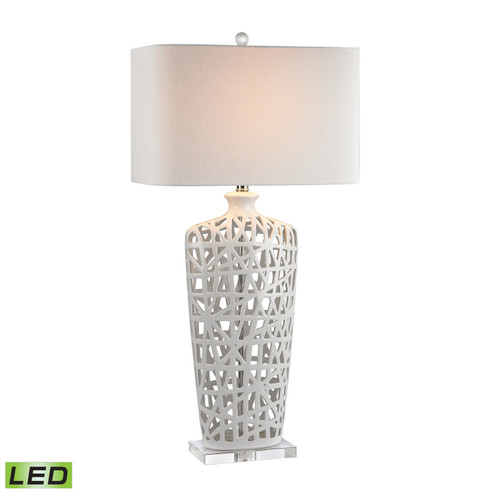 Dumond LED Table Lamp in Gloss White (45|D2637-LED)