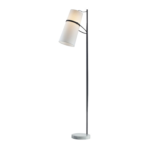 Banded Shade One Light Floor Lamp in Matte Black (45|D2730)