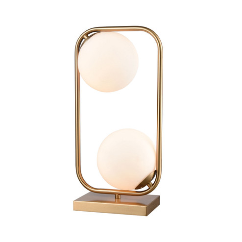 Moondance Two Light Table Lamp in Aged Brass (45|D4156)
