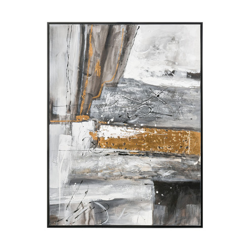 Readingin Gray Wall Art in Gray (45|S0016-8139)