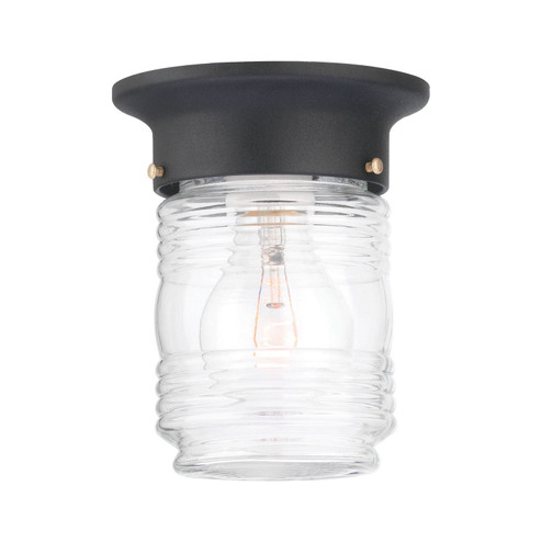 CeilingEssentials One Light Flush Mount in Black (45|SL3037)