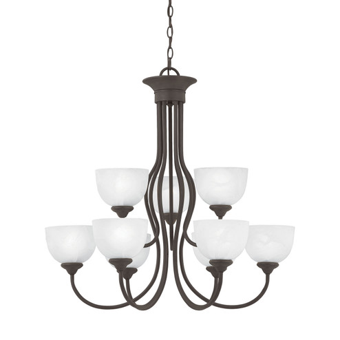 Tahoe Nine Light Chandelier in Painted Bronze (45|SL801663)