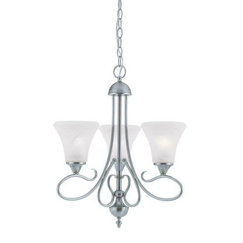 Elipse Three Light Chandelier in Brushed Nickel (45|SL811378)