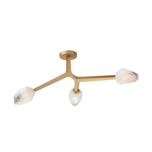 Blossom LED Flush Mount in Natural Aged Brass (86|E32790-93NAB)