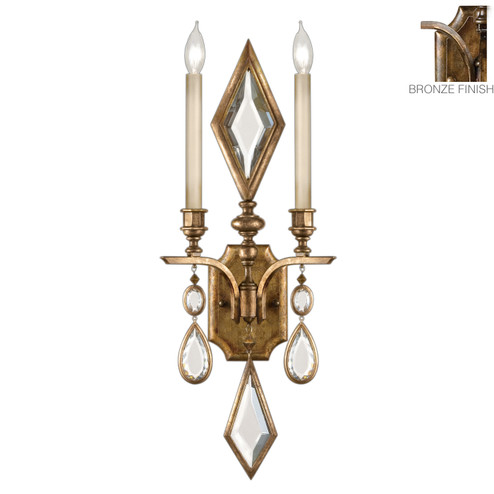 Encased Gems Two Light Wall Sconce in Bronze (48|718150-3ST)