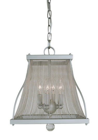 Harrison Four Light Mini-Chandelier in Satin Pewter/Polished Nickel (8|5504 SP/PN)