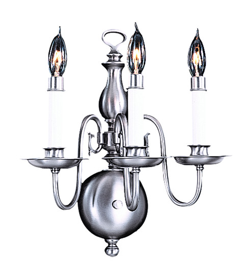 Jamestown Three Light Wall Sconce in Satin Pewter (8|9123 SP)