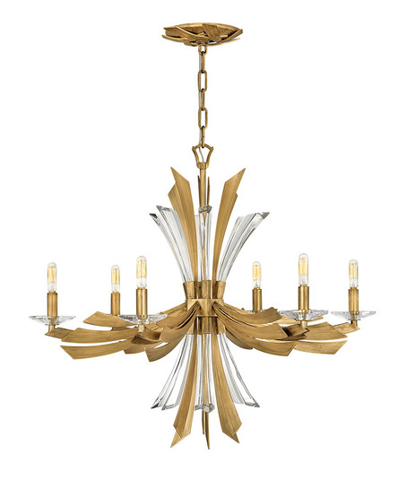 Vida LED Chandelier in Burnished Gold (138|FR40908BNG)