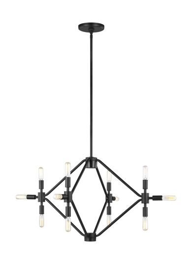 Wyn 12 Light Chandelier in Midnight Black (454|5106712EN-112)