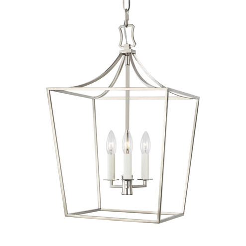 Southold Three Light Lantern in Polished Nickel (454|CC1003PN)