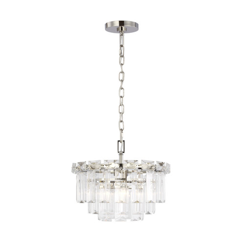 Arden Four Light Chandelier in Polished Nickel (454|CC1254PN)