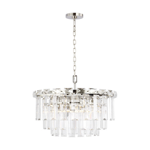 Arden Ten Light Chandelier in Polished Nickel (454|CC12610PN)