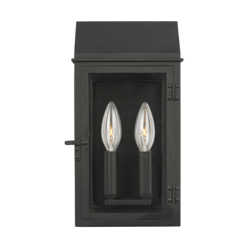Hingham Two Light Outdoor Wall Lantern in Textured Black (454|CO1252TXB)