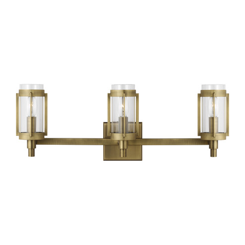 Flynn Three Light Vanity in Time Worn Brass (454|LV1023TWB)