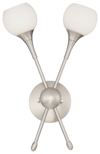 Pontil Two Light Wall Sconce in Brushed Nickel (42|P1802-084)