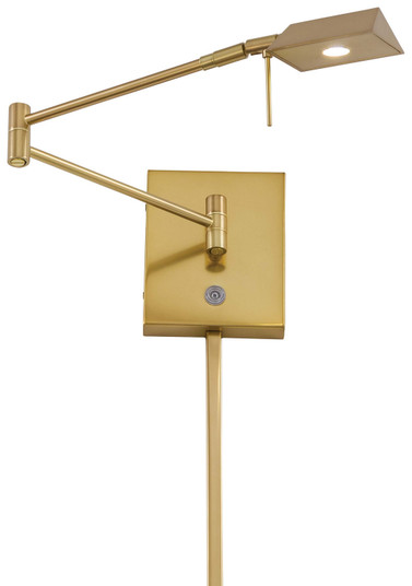 George'S Reading Room LED Swing Arm Wall Lamp in Honey Gold (42|P4318-248)