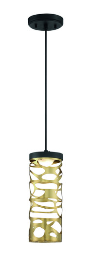 Golden Eclipse LED Mini Pendant in Coal And Honey Gold (42|P935-688-L)