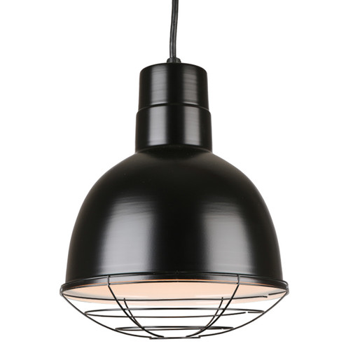 Deep Bowl Shade One Light Pendant in Black (381|H-QSN16110-C-91/QSNWGR-10``-91)