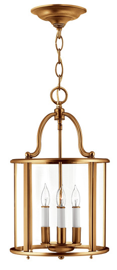 Gentry LED Foyer Pendant in Heirloom Brass (13|3474HR)