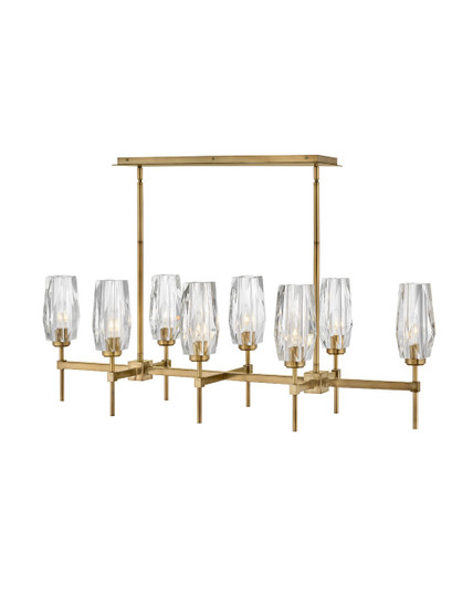 Ana LED Linear Chandelier in Heritage Brass (13|38256HB)
