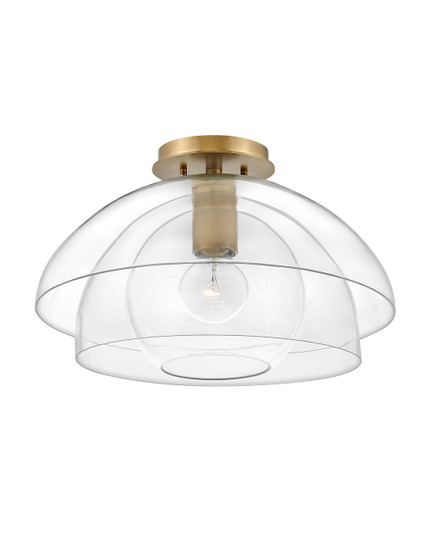 Lotus LED Semi-Flush Mount in Heritage Brass (13|39061HBR)