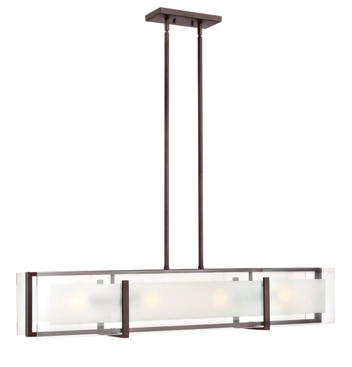 Latitude LED Linear Chandelier in Oil Rubbed Bronze (13|3996OZ) Latitude LED Linear Chandelier in Oil Rubbed Bronze (13|3996OZ)