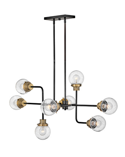 Poppy LED Chandelier in Black (13|40698BK)