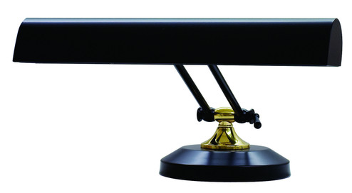 Piano/Desk Two Light Piano/Desk Lamp in Black & Brass (30|P14-250-617)