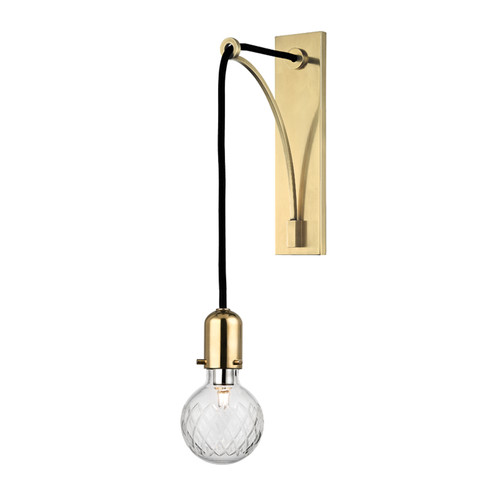 Marlow One Light Wall Sconce in Aged Brass (70|1101-AGB)