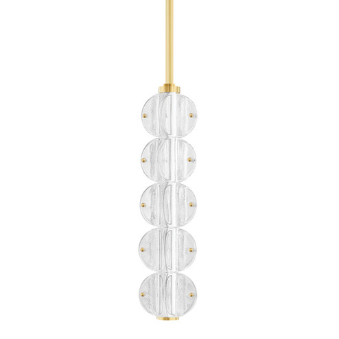 Lindley LED Pendant in Aged Brass (70|1905-AGB)