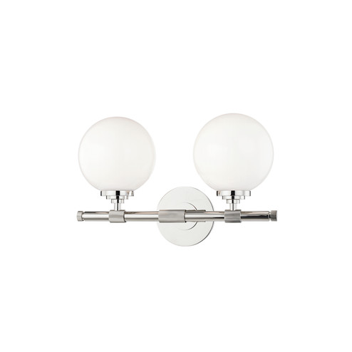 Bowery Two Light Bath Bracket in Polished Nickel (70|3702-PN)