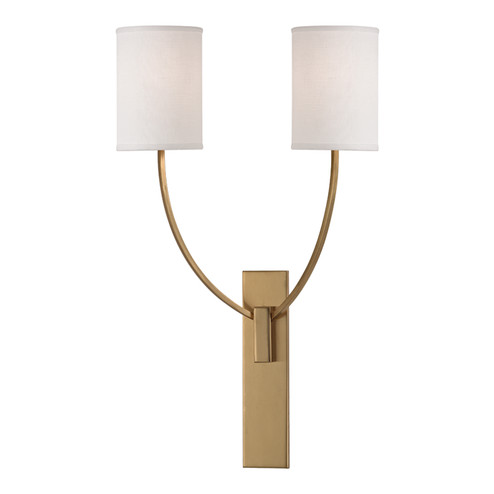 Colton Two Light Wall Sconce in Aged Brass (70|732-AGB)
