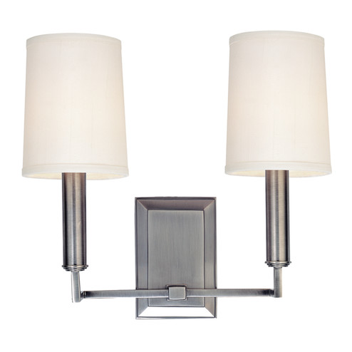 Clinton Two Light Wall Sconce in Polished Nickel (70|812-PN)