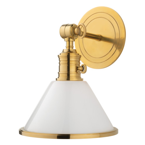Garden City One Light Wall Sconce in Aged Brass (70|8331-AGB)